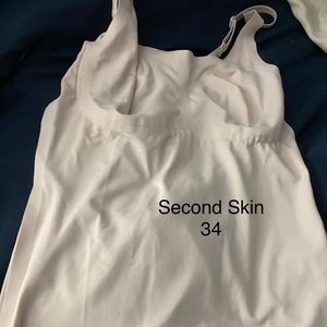 Ruby Ribbon Second Skin Cami size 34 Shell